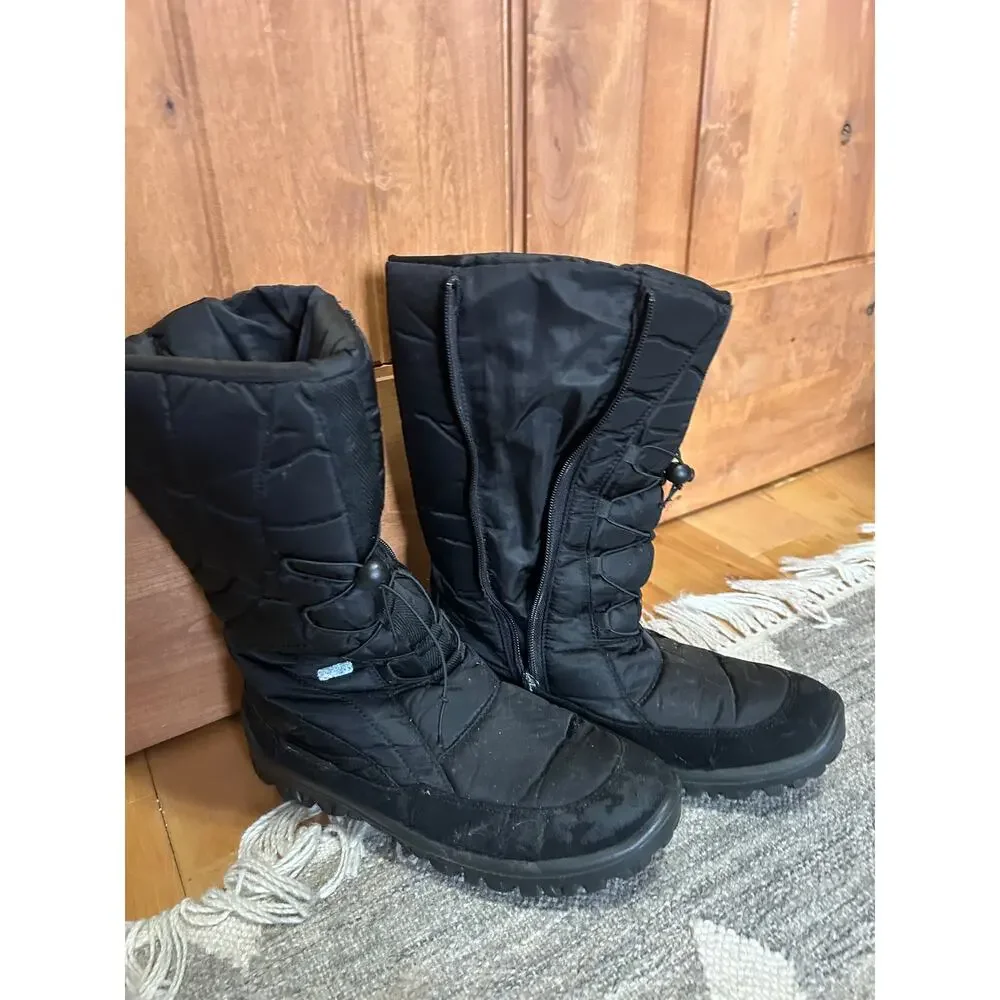 Pajar Canada Fusion Quilted Zipper Winter Snow Boots Great Grip Size 42/9  8.5